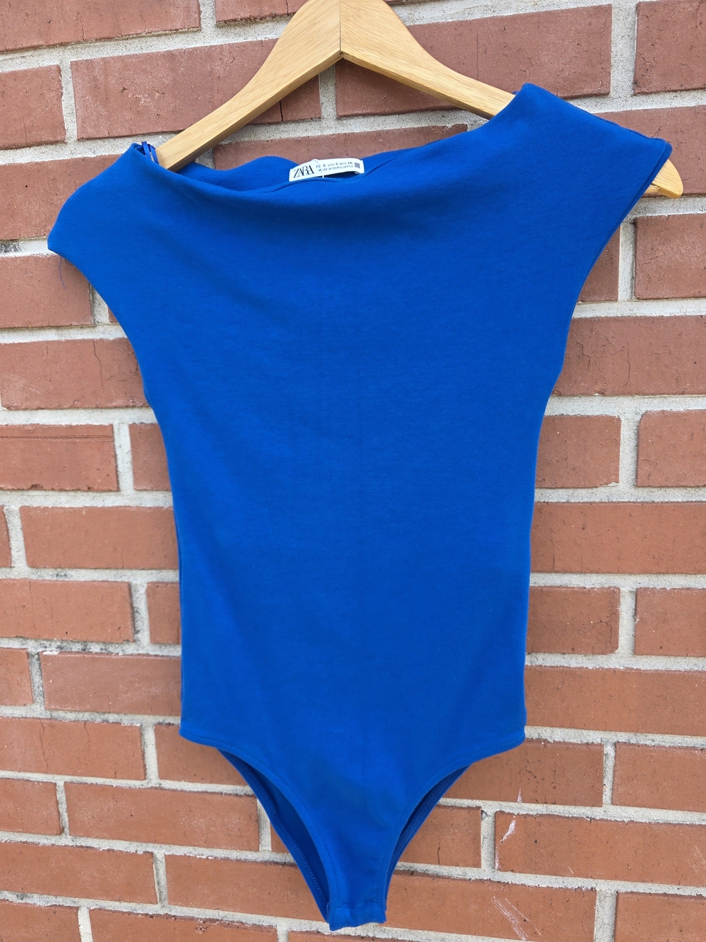 ZARA Blue Bodysuit – Size S